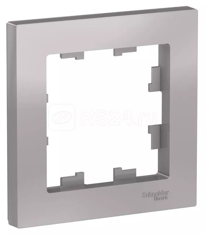 Рамка SYSTEME ELECTRIC Atlas Design 1-м алюминий