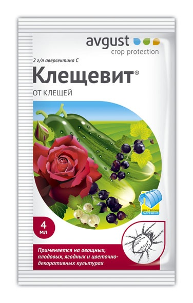 Инсектицид Август Клещевит от клещей 4мл (шт)