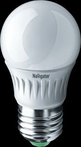 Лампа светодиодная NAVIGATOR 7Вт IP20 E27 4000К шар
