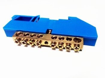 Шина нулевая на DIN-изолятор ШНИ-6х9-8-д-с