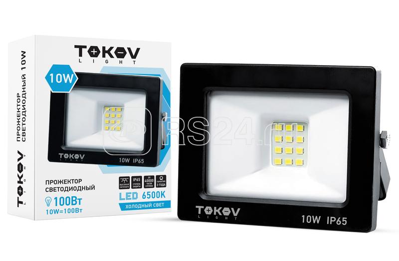 Прожектор светодиодный TOKOV TKL-FL/LED-10-6.5K-IP65 10Вт 600Лм холодный белый 104х70х27мм