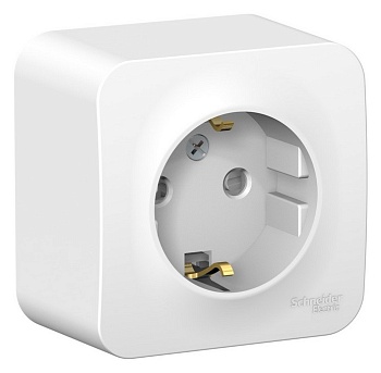 Розетка ОП SYSTEME ELECTRIC Blanca 1-м 16А IP20 с/з, без шторок, белый
