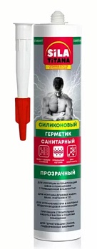 Герметик "SilaTitana" силиконовый санитарный прозрачн. 260 мл