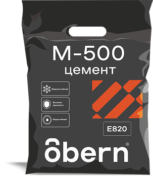 Цемент М-500 БЕЛЫЙ OBERN 3 кг.(9/350)
