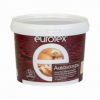 Пропитка "Eurotex" Аквалазурь ваниль 2.5 кг
