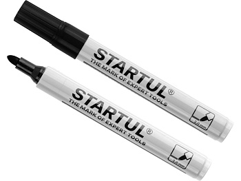 Маркер перманент. фетровый черный "STARTUL" Profi