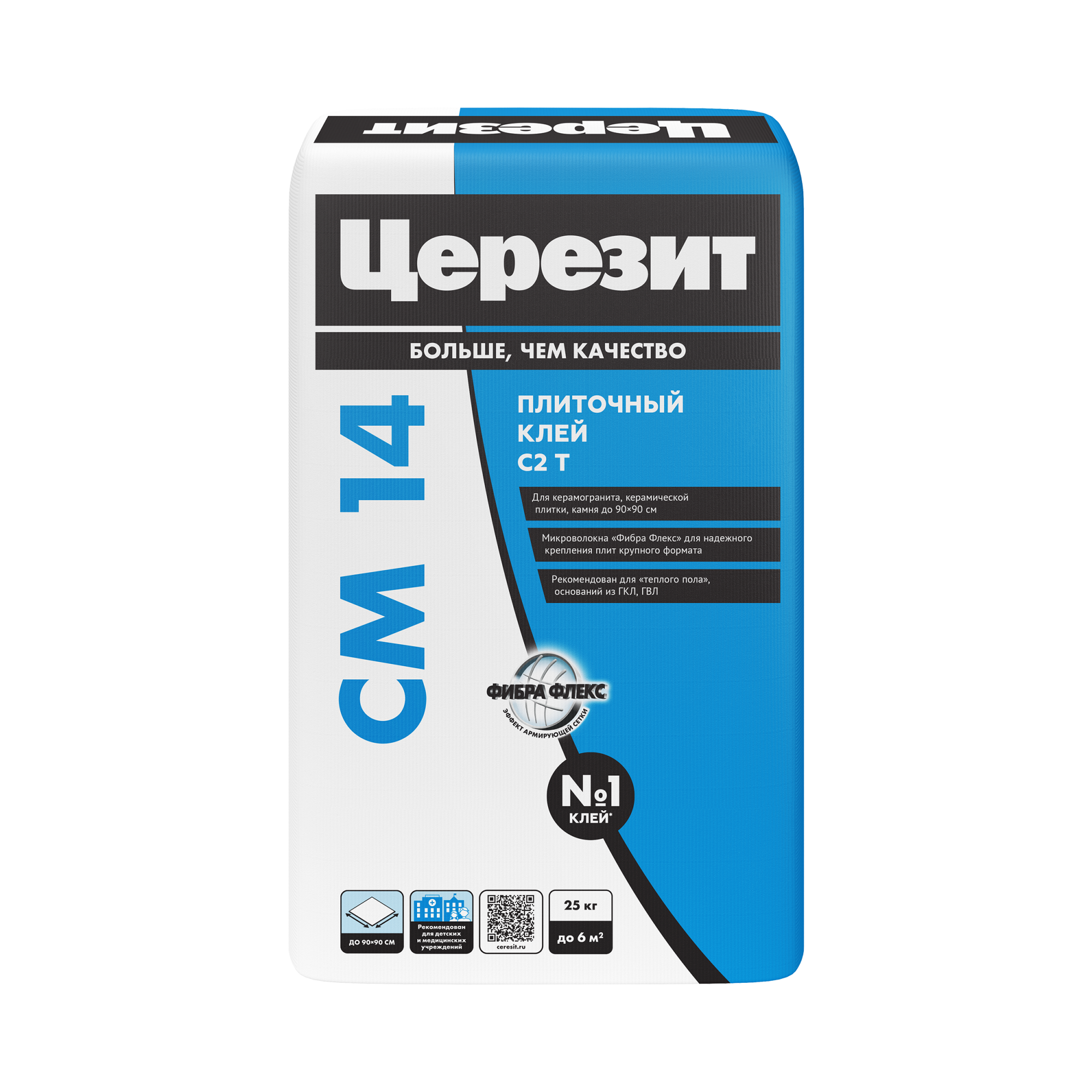 Клей для плитки "Церезит" CM14 для внутренних и наружных работ (25 кг)  48 шт./пал