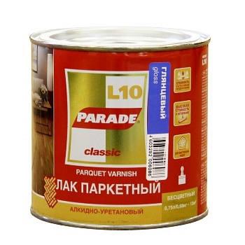 Лак паркетный "Parade" L10 глянцевый 0.75 л